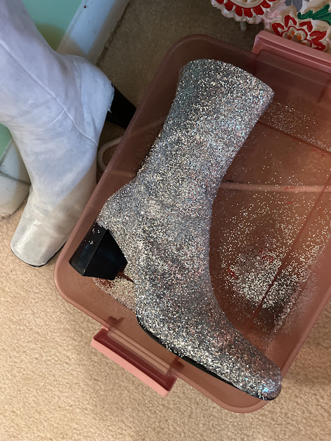 glitter boots